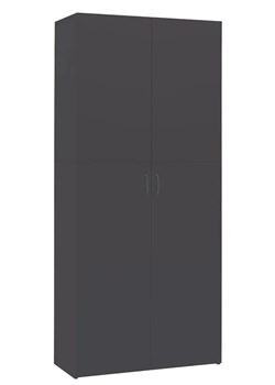 Minimalistyczna szafa na buty szary mat - Fiaxi ze sklepu Edinos.pl w kategorii Szafy - zdjęcie 173567643
