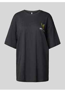 T-shirt o kroju oversized z nadrukowanym motywem model ‘LIVA’ ze sklepu Peek&Cloppenburg  w kategorii Bluzki damskie - zdjęcie 173569100