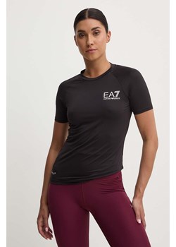 EA7 Emporio Armani t-shirt treningowy kolor czarny TJEMZ.8NTT70 ze sklepu ANSWEAR.com w kategorii Bluzki damskie - zdjęcie 173570173