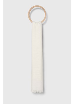 Answear Lab szal damski kolor biały gładki ze sklepu ANSWEAR.com w kategorii Szaliki i chusty damskie - zdjęcie 173570492