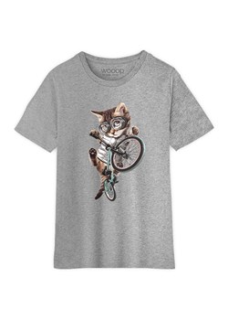 WOOOP Bluza &quot;BMX Cat&quot; w kolorze szarym ze sklepu Limango Polska w kategorii T-shirty chłopięce - zdjęcie 173572531