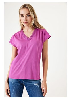Garcia Koszulka w kolorze różowym ze sklepu Limango Polska w kategorii Bluzki damskie - zdjęcie 173572893