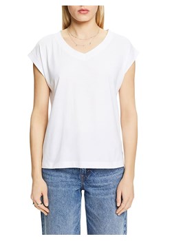 ESPRIT Koszulka w kolorze białym ze sklepu Limango Polska w kategorii Bluzki damskie - zdjęcie 173573112