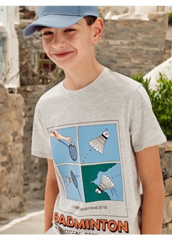 Sinsay - Koszulka z nadrukiem - szary ze sklepu Sinsay w kategorii T-shirty chłopięce - zdjęcie 173576022