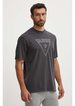 Guess t-shirt bawełniany ALINO męski kolor szary z nadrukiem Z4YI00 I3Z14 ze sklepu ANSWEAR.com w kategorii T-shirty męskie - zdjęcie 173577202