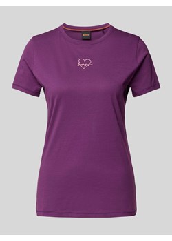 T-shirt z nadrukiem z logo model ‘Elogo’ ze sklepu Peek&Cloppenburg  w kategorii Bluzki damskie - zdjęcie 173577961