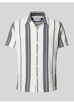 Koszula casualowa o kroju regular fit z kołnierzem z połami ze sklepu Peek&Cloppenburg  w kategorii Koszule męskie - zdjęcie 173578044