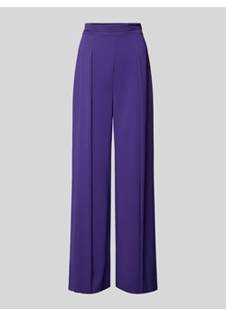 Spodnie materiałowe z szeroką nogawką i plisami ze sklepu Peek&Cloppenburg  w kategorii Spodnie damskie - zdjęcie 173578121