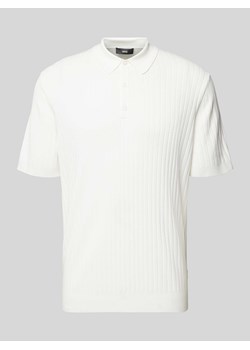 Koszulka polo z drobnym prążkowaniem model ‘Marc’ ze sklepu Peek&Cloppenburg  w kategorii T-shirty męskie - zdjęcie 173578321