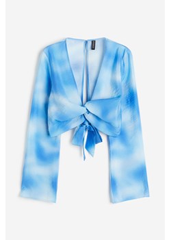 H & M - Bluzka z domieszką modalu - Niebieski ze sklepu H&M w kategorii Bluzki damskie - zdjęcie 173578483