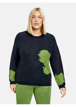 SAMOON Sweter w kolorze granatowo-zielonym ze sklepu Limango Polska w kategorii Swetry damskie - zdjęcie 173578700
