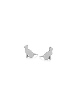 kolczyki srebrne kotki ze sklepu ANIA KRUK w kategorii Kolczyki - zdjęcie 173578943