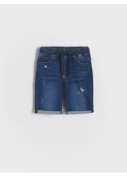 Reserved - Szorty jeansowe regular - granatowy ze sklepu Reserved w kategorii Spodenki chłopięce - zdjęcie 173581201