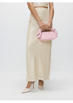Reserved - Skórzana mini torebka z kokardą - różowy ze sklepu Reserved w kategorii Torebki damskie - zdjęcie 173581341