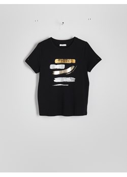 Reserved - T-shirt z nadrukiem - czarny ze sklepu Reserved w kategorii Bluzki damskie - zdjęcie 173581623