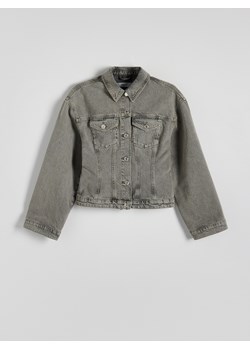 Reserved - Jeansowa kurtka - jasnoszary ze sklepu Reserved w kategorii Kurtki damskie - zdjęcie 173582102