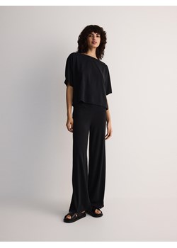 Reserved - Spodnie z modalem - czarny ze sklepu Reserved w kategorii Spodnie damskie - zdjęcie 173582330