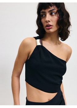 Reserved - Sukienka midi z wycięciem - czarny ze sklepu Reserved w kategorii Sukienki - zdjęcie 173582494