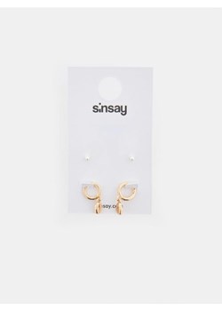 Sinsay - Kolczyki 2 pack - złoty ze sklepu Sinsay w kategorii Kolczyki - zdjęcie 173582644