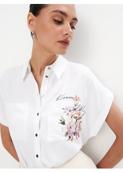 Mohito - Koszula z wiskozy - biały ze sklepu Mohito w kategorii Koszule damskie - zdjęcie 173582944