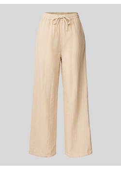 Spodnie materiałowe o kroju regular fit z efektem marszczenia model ‘THYRA’ ze sklepu Peek&Cloppenburg  w kategorii Spodnie damskie - zdjęcie 173583761
