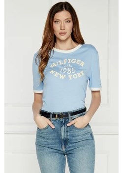 Tommy Hilfiger T-shirt VARSITY RINGER | Regular Fit ze sklepu Gomez Fashion Store w kategorii Bluzki damskie - zdjęcie 173584060