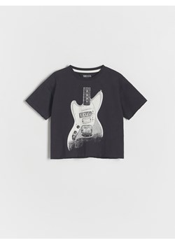 Reserved - T-shirt oversize Nirvana - ciemnoszary ze sklepu Reserved w kategorii Koszulki niemowlęce - zdjęcie 173584804