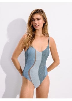 Reserved - Jednoczęściowy strój plażowy - lawendowy ze sklepu Reserved w kategorii Stroje kąpielowe - zdjęcie 173584820