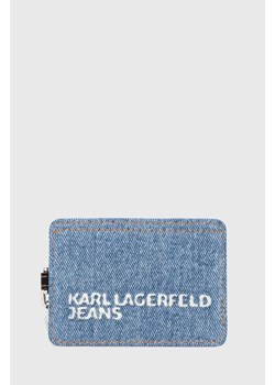 Karl Lagerfeld Jeans etui na karty kolor niebieski 245J3204 ze sklepu ANSWEAR.com w kategorii Portfele męskie - zdjęcie 173586433