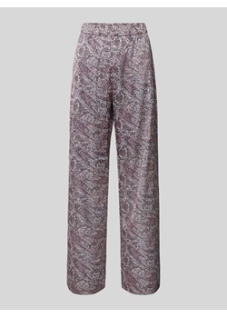 Spodnie materiałowe o rozkloszowanym kroju z elastycznym pasem model ‘Teska’ ze sklepu Peek&Cloppenburg  w kategorii Spodnie damskie - zdjęcie 173587073