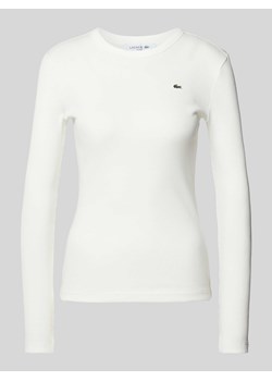 Bluzka z długim rękawem i naszywką z logo ze sklepu Peek&Cloppenburg  w kategorii Bluzki damskie - zdjęcie 173587121