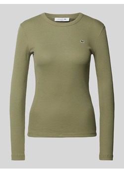 Bluzka z długim rękawem i naszywką z logo ze sklepu Peek&Cloppenburg  w kategorii Bluzki damskie - zdjęcie 173587141