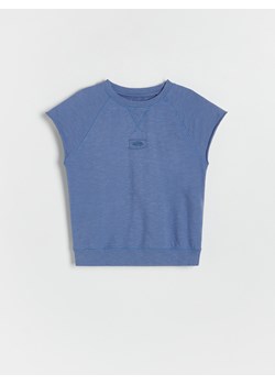Reserved - Bawełniany t-shirt oversize - niebieski ze sklepu Reserved w kategorii T-shirty chłopięce - zdjęcie 173588381