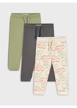 Sinsay - Spodnie dresowe 3 pack - kremowy ze sklepu Sinsay w kategorii Odzież dla niemowląt - zdjęcie 173589022