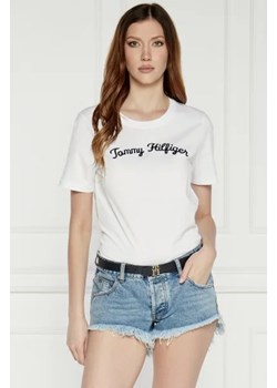 Tommy Hilfiger T-shirt | Regular Fit ze sklepu Gomez Fashion Store w kategorii Bluzki damskie - zdjęcie 173589550