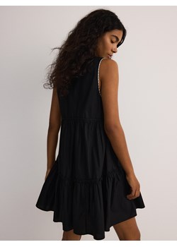 Reserved - Sukienka z falbanami - czarny ze sklepu Reserved w kategorii Sukienki - zdjęcie 173590122