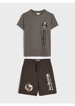 Sinsay - Komplet: koszulka i szorty Naruto - szary ze sklepu Sinsay w kategorii Komplety chłopięce - zdjęcie 173590403