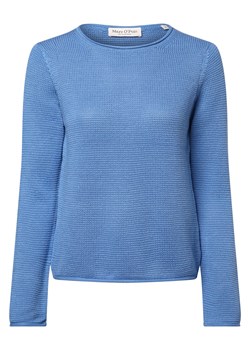 Marc O'Polo Sweter damski Kobiety Bawełna niebieski jednolity ze sklepu vangraaf w kategorii Swetry damskie - zdjęcie 173590430