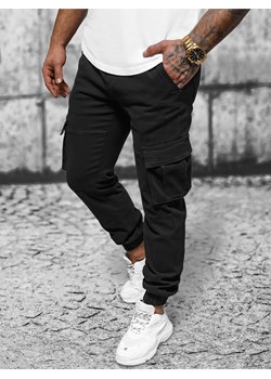 Spodnie męskie chino joggery czarne OZONEE NB/MP0105NZ ze sklepu ozonee.pl w kategorii Spodnie męskie - zdjęcie 173590503
