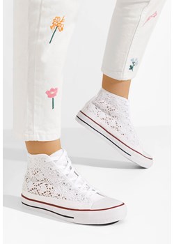 Białe trampki wysokie damskie Miyana V2 ze sklepu Zapatos w kategorii Trampki damskie - zdjęcie 173591882