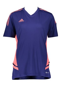 adidas Koszulka funkcyjna w kolorze granatowo-jasnoróżowym ze sklepu Limango Polska w kategorii Bluzki damskie - zdjęcie 173594234