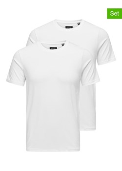 ONLY &amp; SONS Koszulki (2 szt.) w kolorze białym ze sklepu Limango Polska w kategorii T-shirty męskie - zdjęcie 173594852