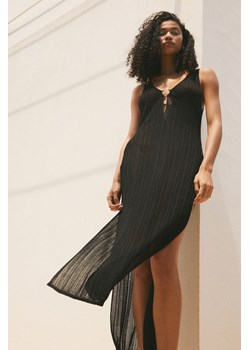 H & M - Plażowa sukienka z kółkiem - Czarny ze sklepu H&M w kategorii Odzież plażowa - zdjęcie 173595061