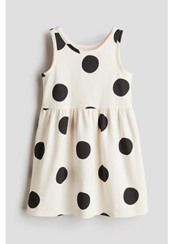 H & M - Bawełniana sukienka we wzory - Beżowy ze sklepu H&M w kategorii Sukienki dziewczęce - zdjęcie 173595090
