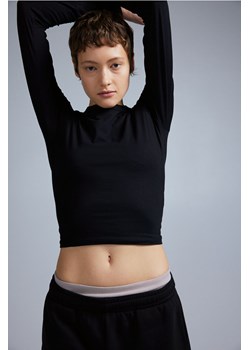 H & M - Top z długim rękawem - Czarny ze sklepu H&M w kategorii Bluzki damskie - zdjęcie 173595160
