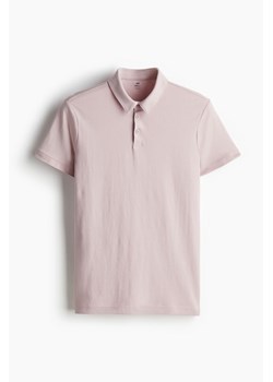 H & M - Top polo COOLMAX Slim Fit - Różowy ze sklepu H&M w kategorii T-shirty męskie - zdjęcie 173595163