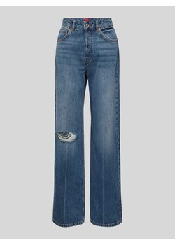 Jeansy rozkloszowane z przetarciami ze sklepu Peek&Cloppenburg  w kategorii Jeansy damskie - zdjęcie 173595374