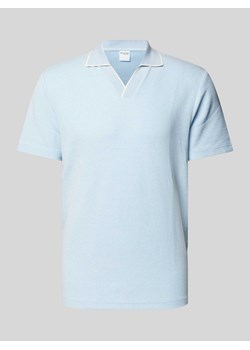 Koszulka polo o kroju regular fit z kołnierzem z połami model ‘ADLEY WAFFLE’ ze sklepu Peek&Cloppenburg  w kategorii T-shirty męskie - zdjęcie 173595443