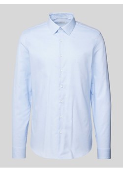 Koszula biznesowa o kroju slim fit z listwą guzikową model ‘Bari’ ze sklepu Peek&Cloppenburg  w kategorii Koszule męskie - zdjęcie 173595480
