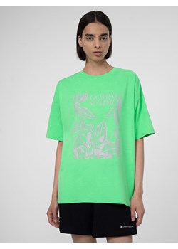 4F Koszulka w kolorze zielonym ze sklepu Limango Polska w kategorii Bluzki damskie - zdjęcie 173596671